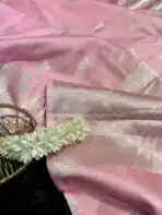 The Paisleys (Banarasi silk) - Baby pink - Image 3