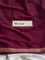 Chinmayi (Mysore crepe silk) - Sangria - Image 4