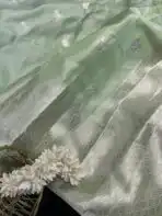 The Paisleys (Banarasi silk) - Mint green - Image 2