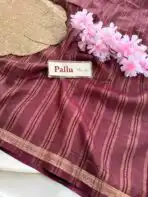 Chinmayi (Mysore crepe silk) - Sangria - Image 3