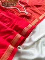 Chinmayi (Mysore crepe silk) - Ferrari Red