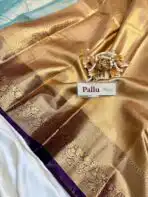 Thozhi (Kanchi Semi silk) - Mint green - Image 6