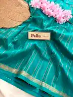 Chinmayi (Mysore crepe silk) - Persian green - Image 4