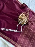 Chinmayi (Mysore crepe silk) - Sangria - Image 2