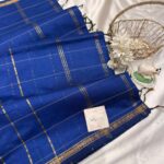 Maheshwari (Silk cotton) - Royal blue