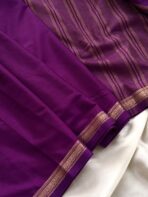 Chinmayi (Mysore crepe silk) - Royal Purple - Image 3