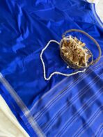 Chinmayi (Mysore crepe silk) - Regal Navy - Image 3