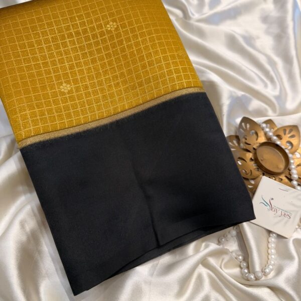 Rasika (Semi silk) - Mango yellow