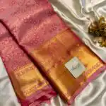 Thozhi (Kanchi Semi silk) - Dusty pink