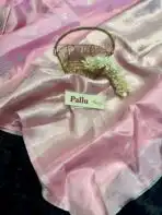 The Paisleys (Banarasi silk) - Baby pink - Image 4