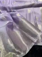 The Paisleys (Banarasi silk) - Lilac - Image 2