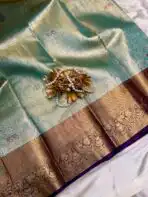 Thozhi (Kanchi Semi silk) - Mint green - Image 4