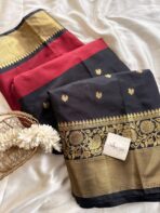 Mani (Banarasi Wam silk) - Maroon