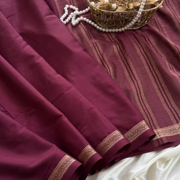 Chinmayi (Mysore crepe silk) - Sangria
