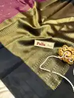 Rasika (Semi silk) - Purple - Image 5