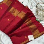 Maheshwari (Silk cotton) - Regal Maroon