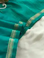 Chinmayi (Mysore crepe silk) - Persian green - Image 3