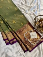 Thozhi (Kanchi Semi silk) - Elaichi green