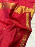 Maheshwari (Silk cotton) - Regal Maroon - Image 2