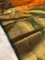 Thozhi (Kanchi Semi silk) - Honey glazed - Image 4