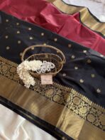 Mani (Banarasi Wam silk) - Maroon - Image 3