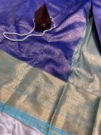Thozhi (Kanchi Semi silk) - Royal blue - Image 3