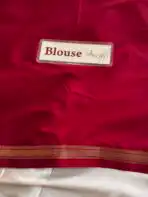 Chinmayi (Mysore crepe silk) - Ruby Maroon - Image 6