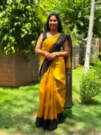 Rasika (Semi silk) - Mango yellow - Image 8