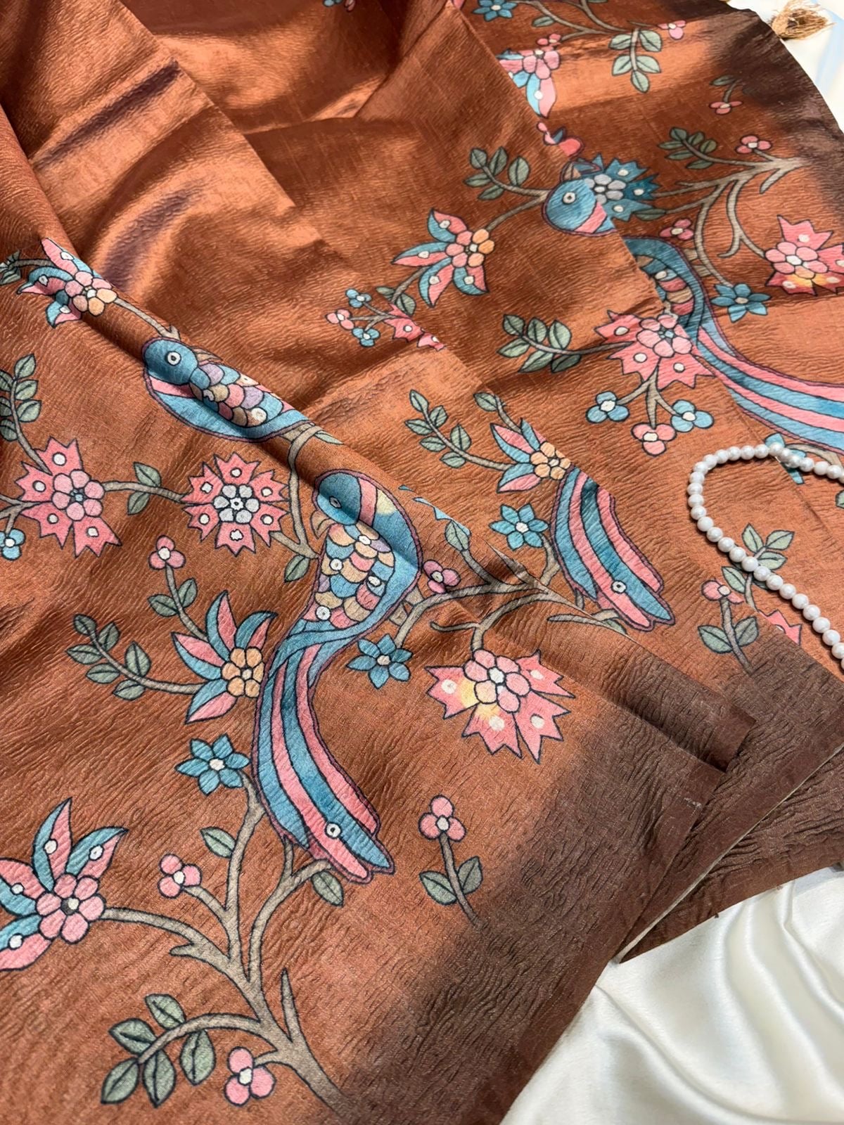 cd7cadfe-9501-449a-ae5f-15c6242d501d Vaani (Semi Tussar) - Brown - Image 1
