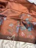 Vaani (Semi Tussar) - Brown - Image 3
