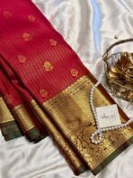 Thozhi (Kanchi Semi silk) - Raspberry pink