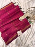 Maheshwari (Silk cotton) - Hot Pink - Image 2
