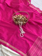 Chinmayi (Mysore crepe silk) -Pretty Pink - Image 5