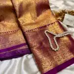 Thozhi (Kanchi Semi silk) - Royal Purple