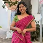 Maheshwari (Silk cotton) - Hot Pink