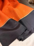 Rasika (Semi silk) - Rust  Orange - Image 2