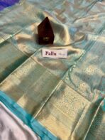 Thozhi (Kanchi Semi silk) - Royal blue - Image 5