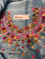 Floré (Fendi silk) - Dusty Teal - Image 5