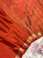 Chinmayi (Mysore crepe silk) - Rust Orange
