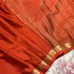 Chinmayi (Mysore crepe silk) - Rust Orange