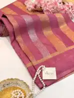 Shivanya (Mushru Kattan silk) - Dusty pink