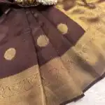 Athira (Semi silk) - Coffee brown