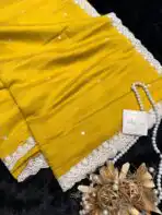 Anvika ( Chanderi cotton) - Mustard - Image 2