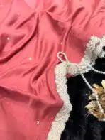 Anvika ( Chanderi cotton) - Coral