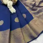 Athira (Semi silk) - Royal blue