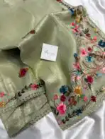Floré (Fendi silk) - Pale Sage