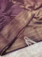 Kanchana (Soft semi silk) - Violet - Image 2