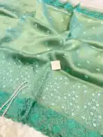 Jenifer (Glass Organza) - Emerald Green - Image 2