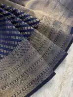 Kanchana (Soft semi silk) - Royal blue - Image 2