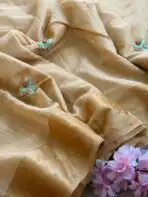 Pastel poem (Tussar cotton) -  Pearl Ivory